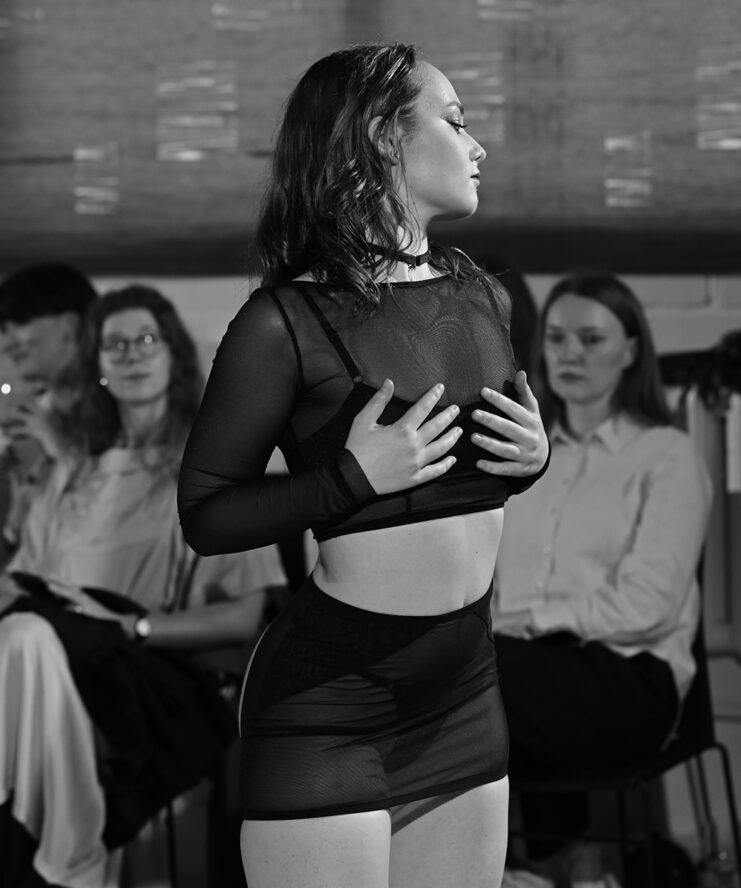 Sheer Mesh Spanking Skirt