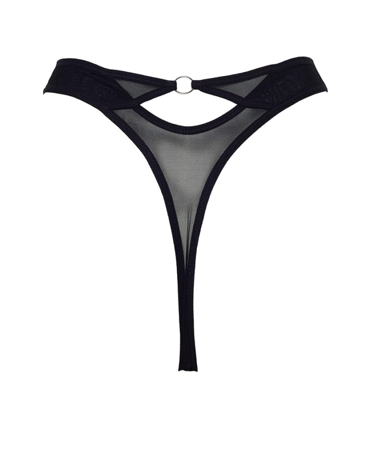 High Waist Thong with a Ring