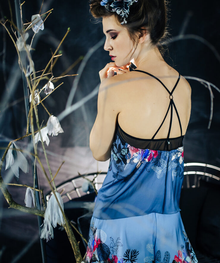 Dragonfly print top backview