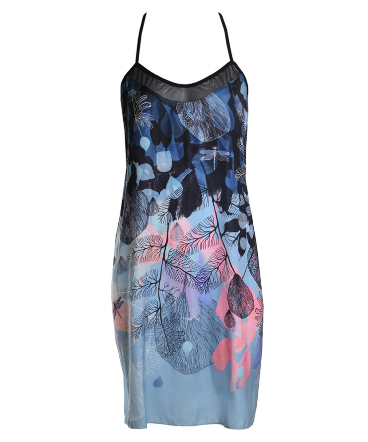 Pastel satin slip