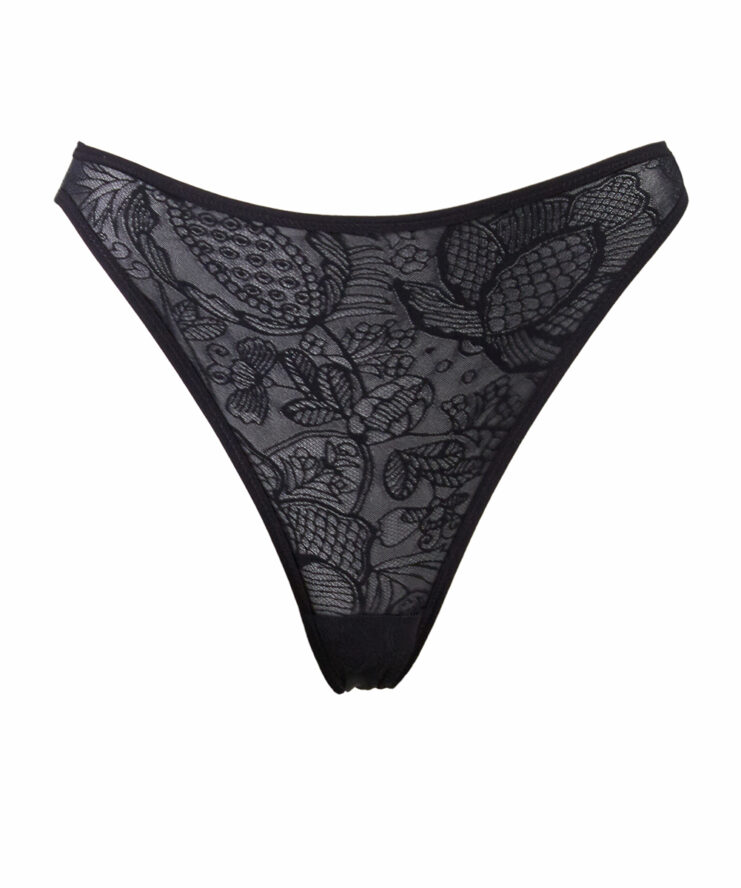 floral mesh panties
